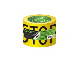 Лента предупреждающая «STOP» ZOOM 75 ммх100 м