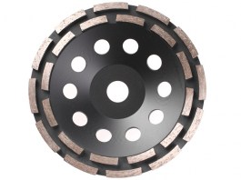 Алмазная чашка 180 мм бетон двурядная GEPARD