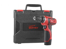 Аккум. дрель-шуруповерт WORTEX в чемодане (2 скор., шурупы до 6 мм)