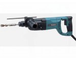 Перфоратор MAKITA HR 2455 в чем. (780 Вт, 2.7 Дж, 3 реж., патрон SDS-plus, вес 2.8 кг) (HR2455)
