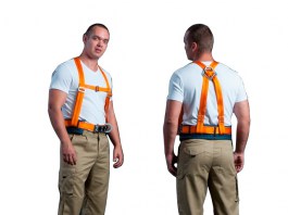 Пояс строительный с наплеч. лямками ППВ строп аВ (полиамид. канат с амортизатором) (ООО «Потенциал») (ПОТЕНЦИАЛ)