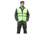 Жилет сигнальный р-р 56-58 рост 170-176 ткань «Оксфорд» (лимон) ( CF5) (Катафот)