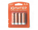  Батарейка AA LR6 1,5V alkaline 4шт. ЮПИТЕР (JP2101)
