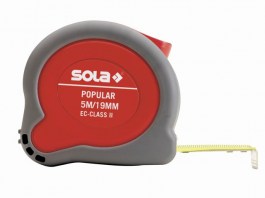 Рулетка 5м/19мм «Popular» PP 5m (SOLA) (50024301)