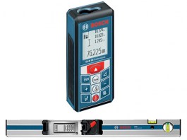 Дальномер лазерный BOSCH GLM 80 + R 60 в кор. (0.05 - 80 м, +/- 2 мм, IP 54, уровень) (0601072301)