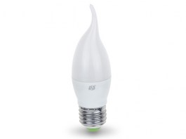 Лампа светодиодная СВЕЧА НА ВЕТРУ 5 Вт 160-260В E27 3000К ASD (45 Вт аналог лампы накал., 450Лм, теплый белый свет) (4690612004532)