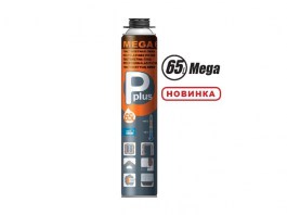 Пена монтажная пистолетная всесезонная P PLUS Pistol Foam Mega 65L (820 мл) (Выход до 65л) (01-0-0-034)