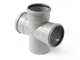 Крестовина одноплоскостная полипропил. PP 110x110x 50/90 PRO AQUA (801587P)