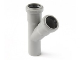 Тройник полипропил. PP 110x50/87 PRO AQUA (201587)