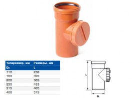 Ревизия для наружной канализации НПВХ 160 (ХЕМКОР)