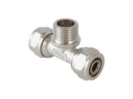 Тройник обжимной с переходом на нар. р. 16х1/2« VALTEC (VTm.333.N.160416)