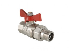  Кран шар. BASE с полусгоном 1« вн.-нар. VALTEC (VT.227.N.06)