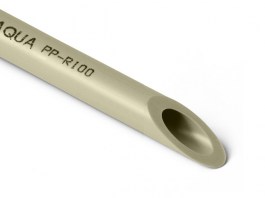 Труба полипропил. 32х5,4мм SDR6 (PN20), серая (1шт/4м.п.) PRO AQUA (PA10012PG)