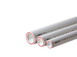 Труба полипропил. 32х4,4мм PP-FIBER (PN20), арм. стекл., белая (1шт/2м.п.) VALTEC (VTp.700.FB20.32)