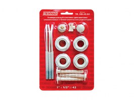 Унив. комплект 3/4« (с 3-мя кронштейнами) для монтажа радиаторов TENRAD (TENRAD.100B3)