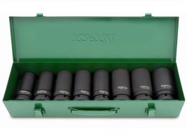 Набор головок ударн. 1« 24-41мм 6гр. 8шт глуб. TOPTUL (GDAD0804)