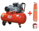 Компрессор ECO AE-1000-30HD АКЦИЯ! + Шланг полиурет. спиральный ф 8/12 мм AHU-208 (540 л/мин, 10 атм, поршневой, масляный, ресив. 100 л, 380 В, 3.00 к (AE-1000-30HDA1)