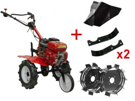 Культиватор бензиновый FERMER FM-643М АКЦИЯ + Грунтозацепы, Окучник, Зап. ножи фрез (7.0 л.с., шир. 75 см, колесо 4.00-8, без ВОМ, передач 2+1) (FM-64 (FM-643MA4)