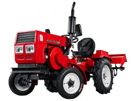Минитрактор FERMER FT-15DEK с диз. двиг. 15л.с., ВОМ, электростарт, фара, фреза 1370мм, плуг