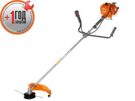 Мотокоса OLEO-MAC SPARTA 38 с ножом и головкой (1.30 кВт, 1.8 л.с., 36.2 см3, нож 255х25.4 мм, 3 зуб., вес 7.3 кг) (61219051E1T)