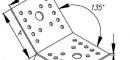 Крепежный уголок под 135 градусов KUS