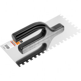 Гладилка нерж. 130х270мм зуб 10х10мм STARTUL MASTER