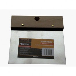 Шпатель нержавеющий деревянная ручка 200мм STARTUL MASTER